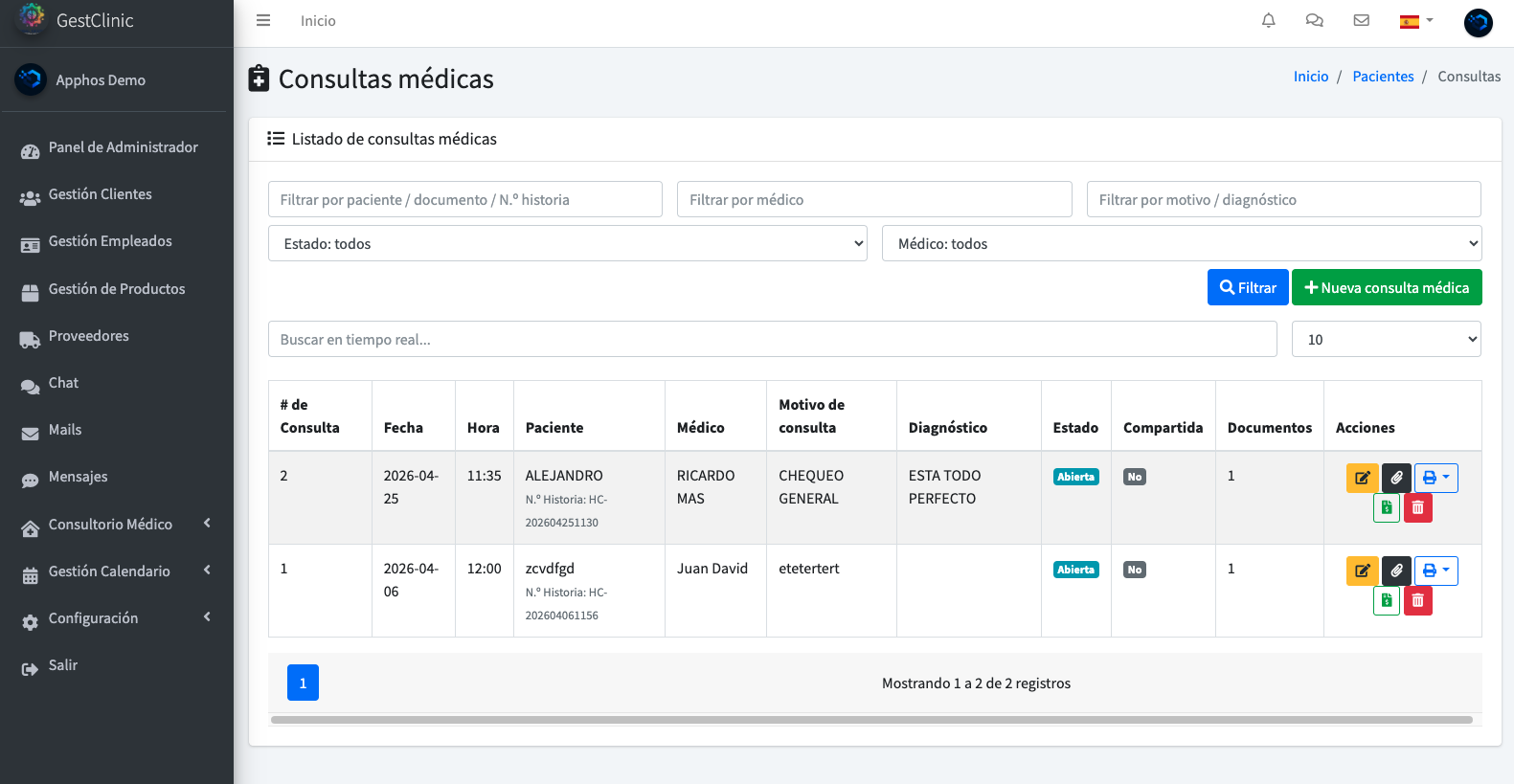 Sistema para Consultorio Médico