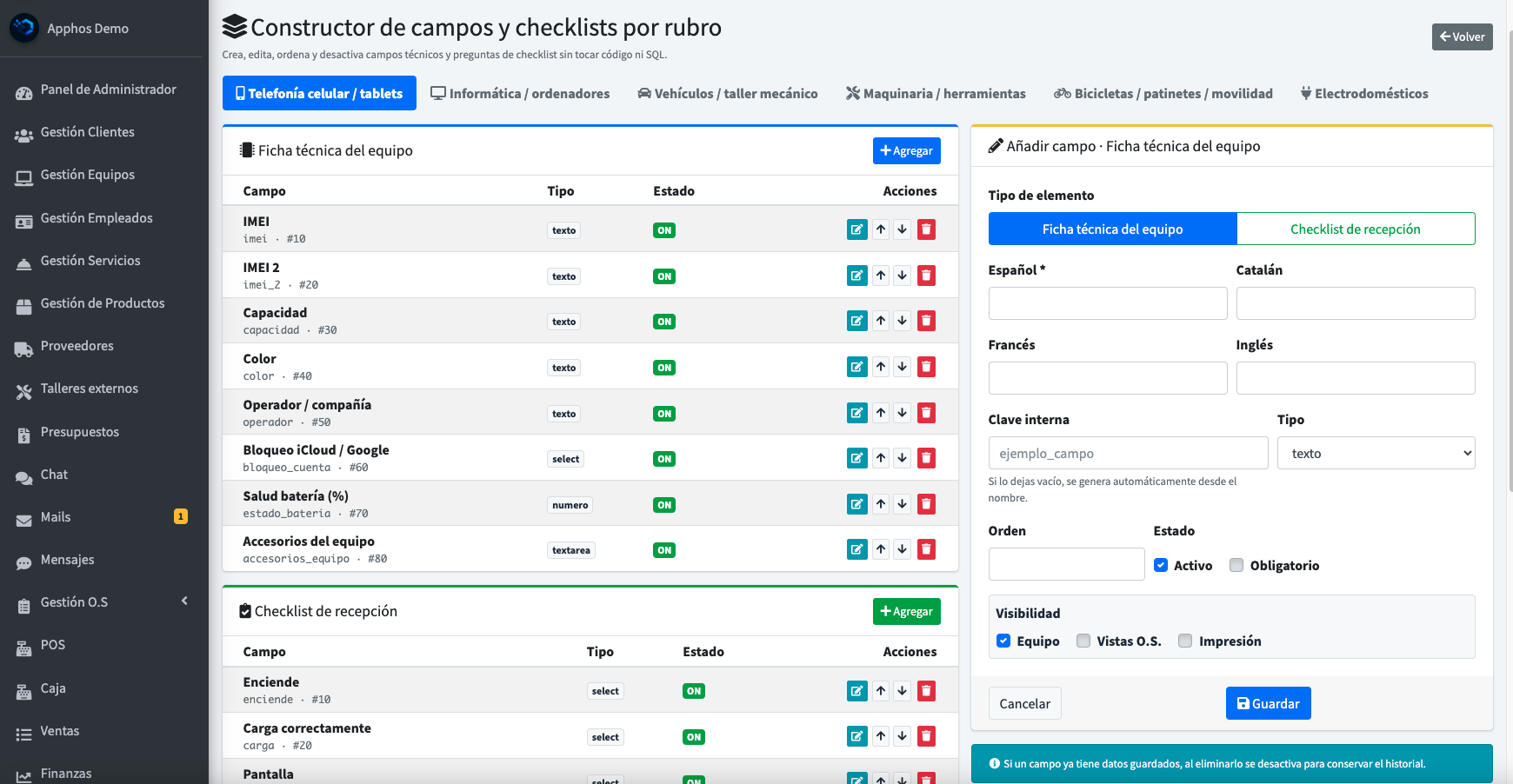 Sistema de Gestió Multirúbrica Multillenguatge