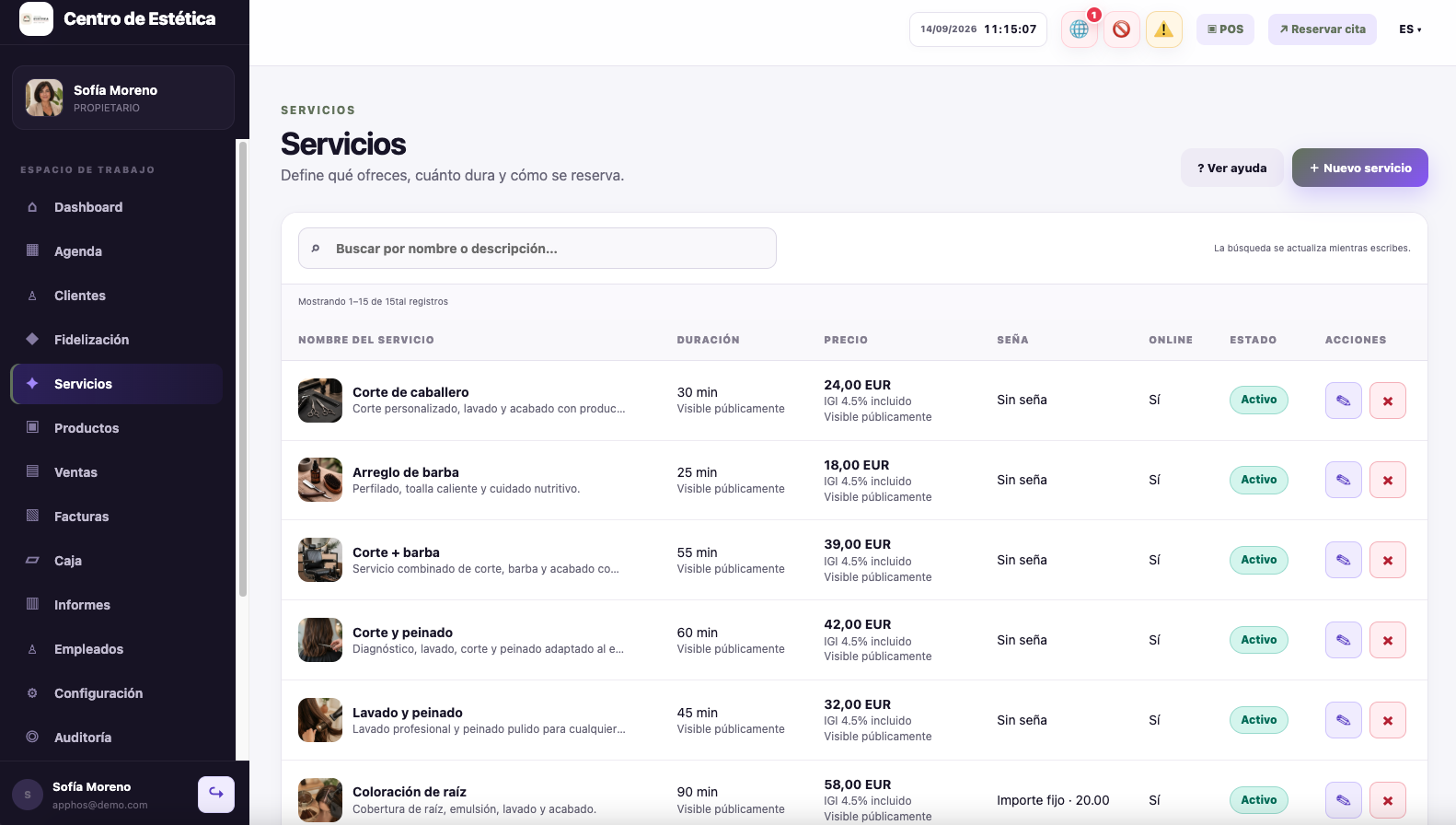 NexoCita - Gestión de Citas, Ventas y Fidelización