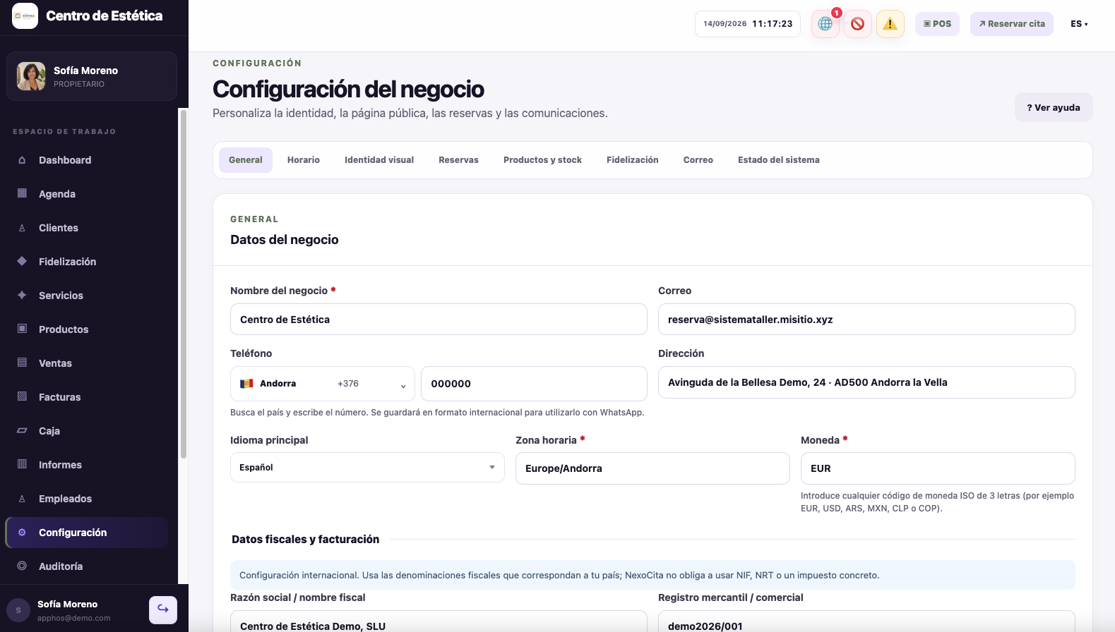 NexoCita - Gestión de Citas, Ventas y Fidelización