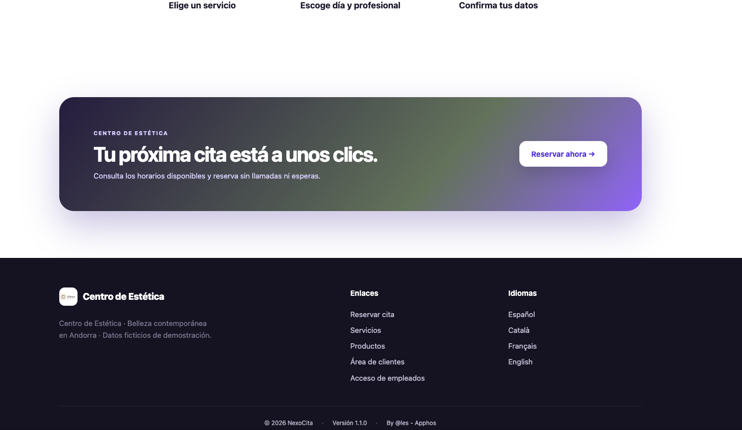 NexoCita - Gestión de Citas, Ventas y Fidelización