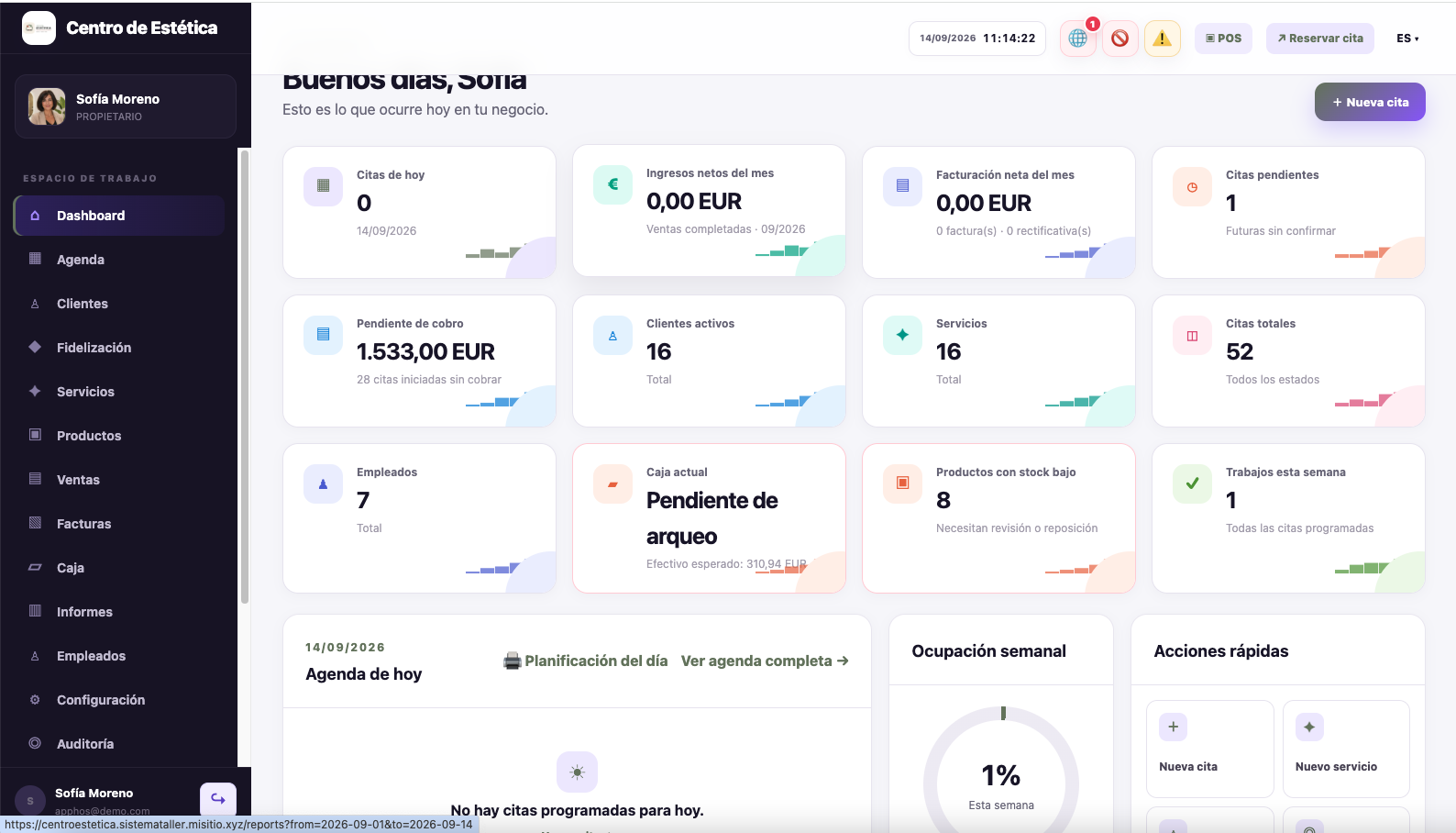 NexoCita - Gestión de Citas, Ventas y Fidelización