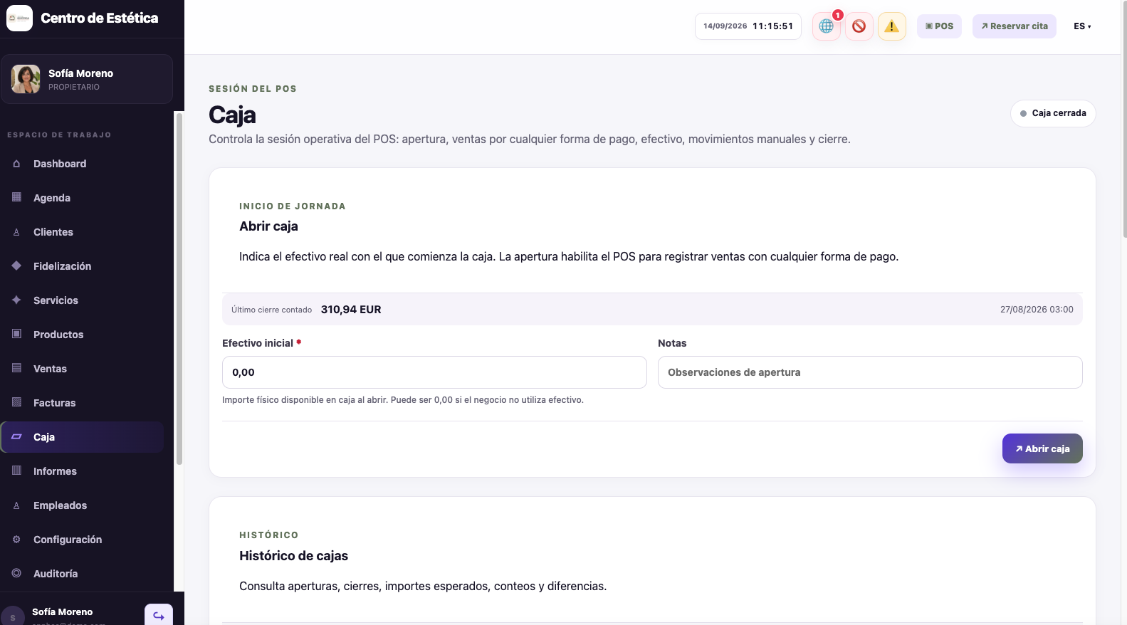 NexoCita - Gestión de Citas, Ventas y Fidelización
